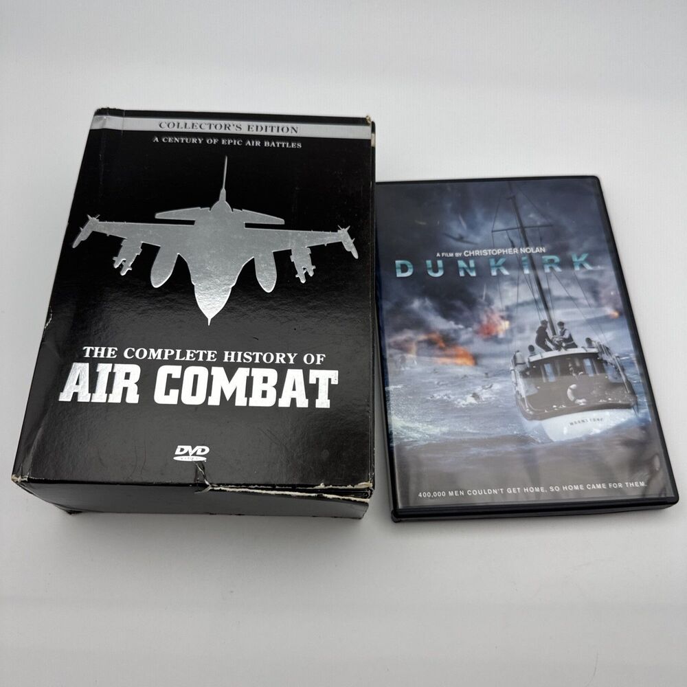 Dunkirk DVD Single-Disc Edition & Complete History Air Combat Lot